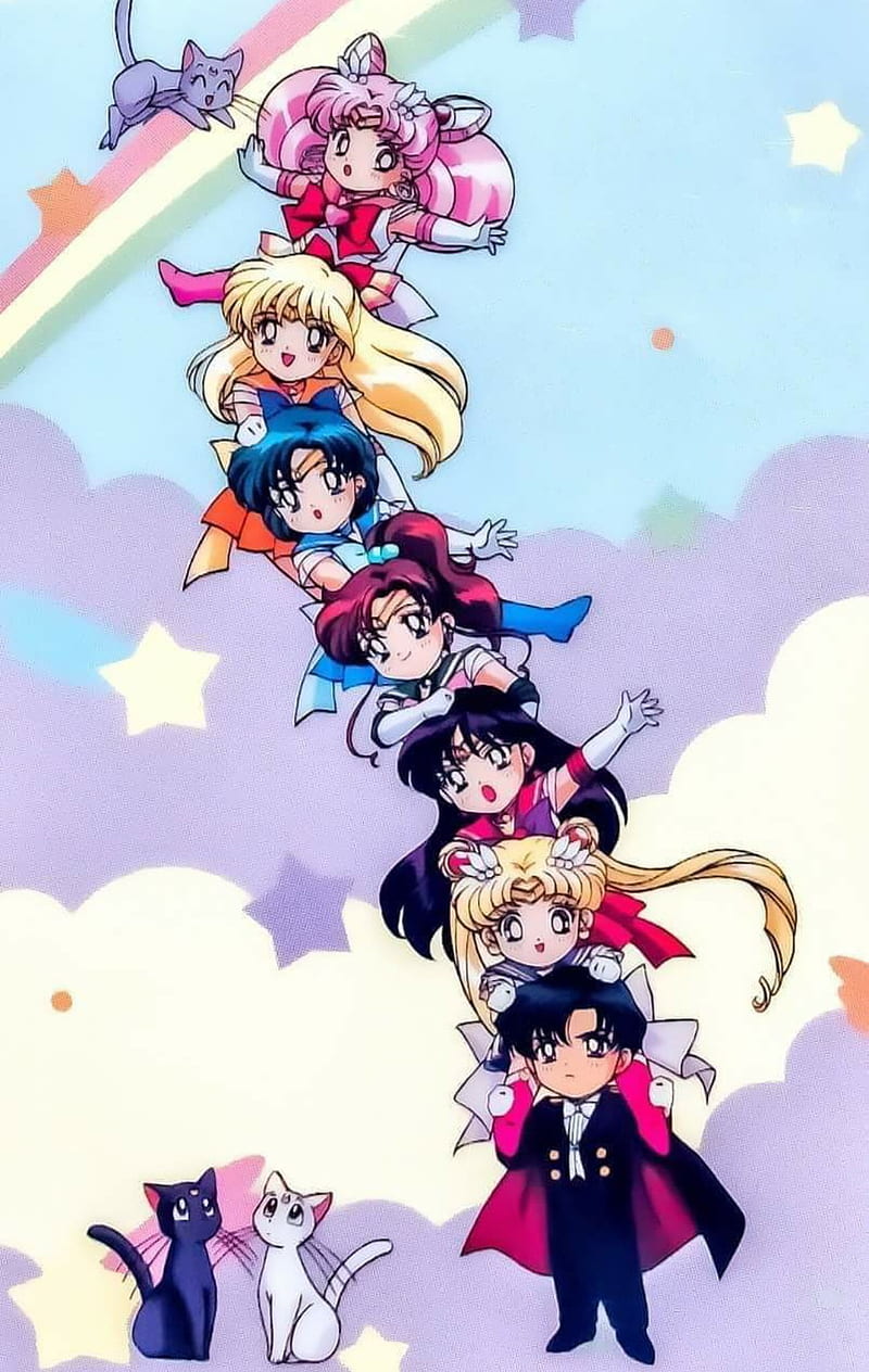 Sailor Moon , anime, cartoon, sailor moon, usagi, HD phone wallpaper