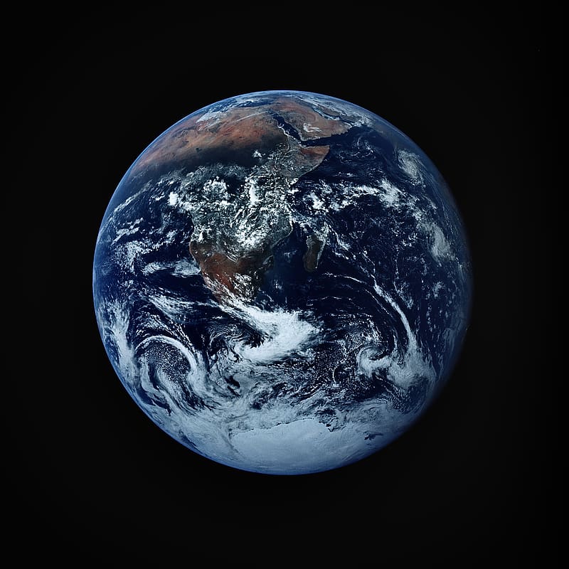 earth, atmosphere, satellite, aerial view, space, HD phone wallpaper