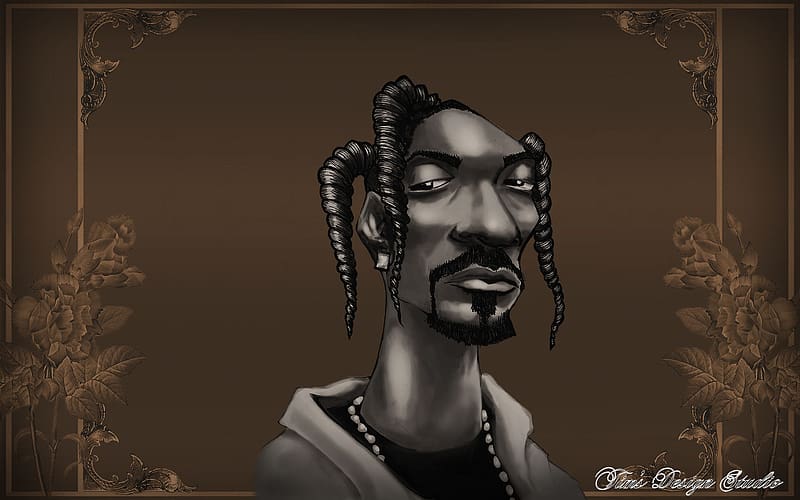 Music, Cartoon, Dark, Snoop Dogg, HD wallpaper