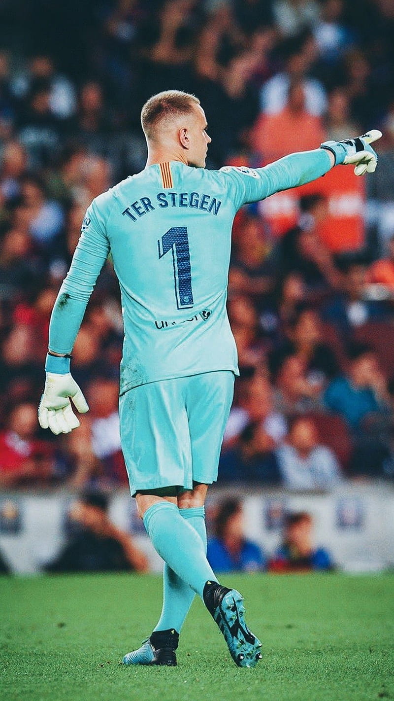 Ter Stegen, football, goalkeeper, barcelona, HD phone wallpaper