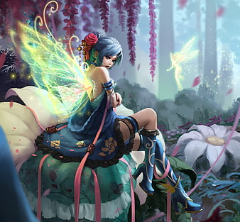 The Fairy Girl - Anime Fairy Girl Render - 900x1047 PNG Download - PNGkit