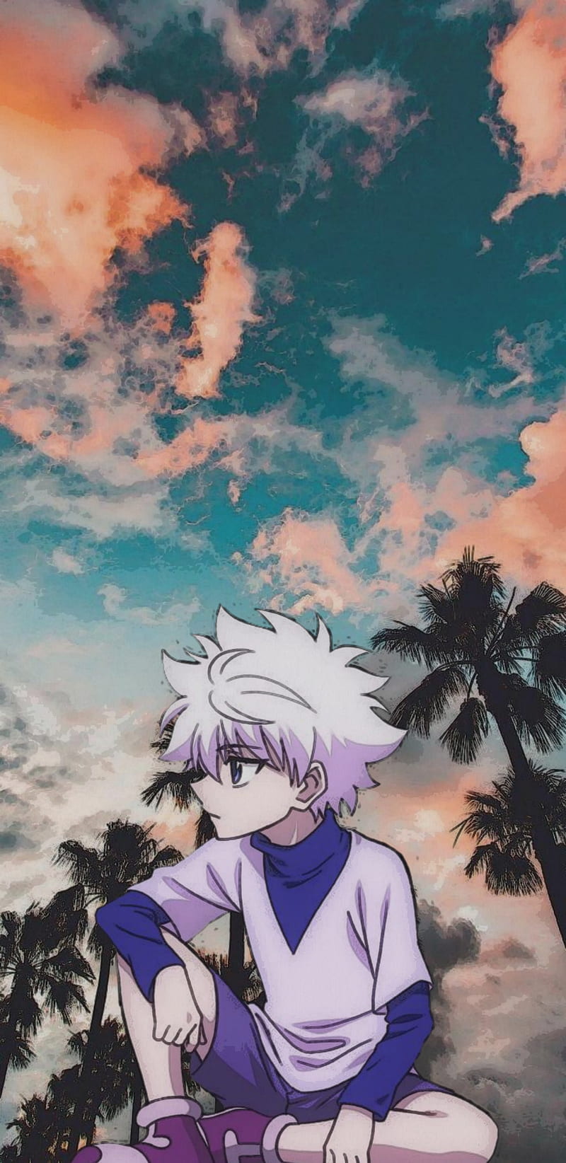 Killua , anime, hunter x hunter, tokyo, HD phone wallpaper