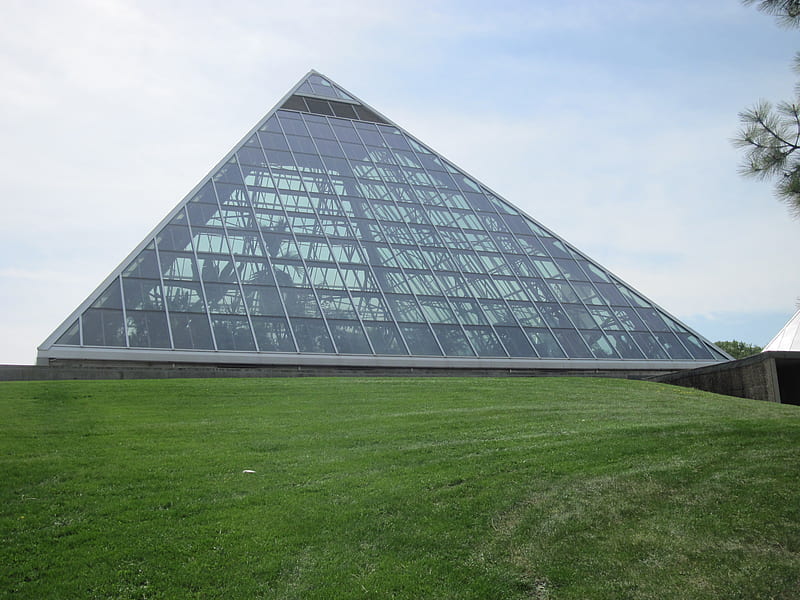 Glass Botanical Garden AB - CA, Pyramids, graphy, Garden, Modern, green, grass, Glass, HD wallpaper