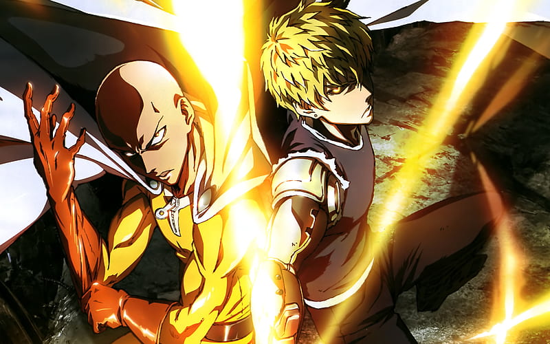 Genos, One Punch Man, Japanese anime, manga, Saitama, HD wallpaper