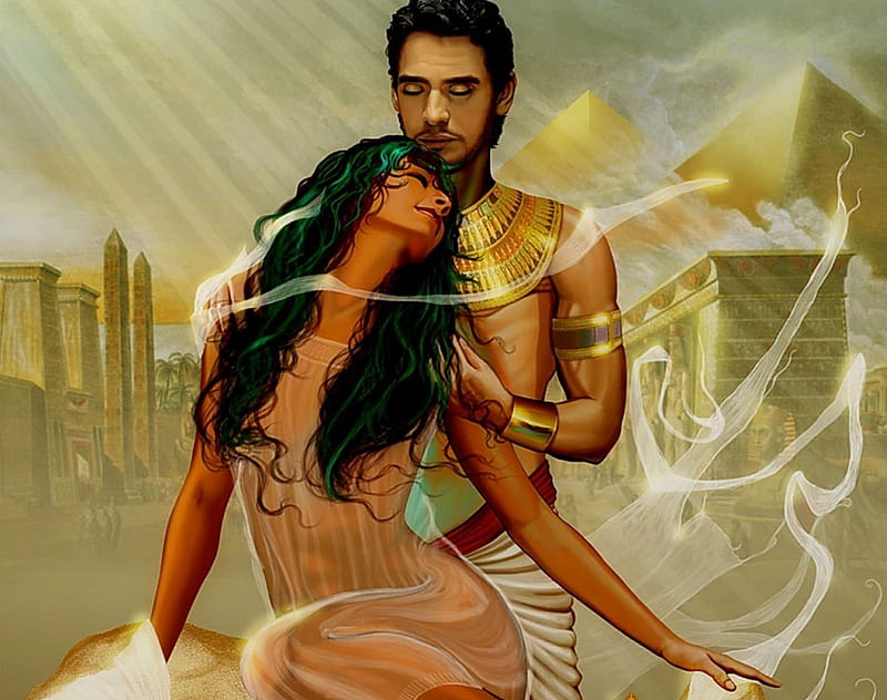 Egyptian love, passion, romantic, couples, love, HD wallpaper