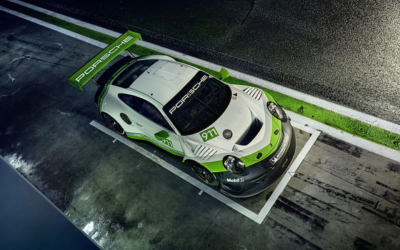 Porsche 911 GT3 R, pitline, 2019 cars, supercars, Porsche, HD wallpaper
