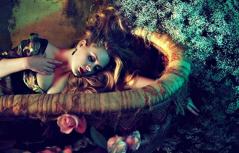 Adele, rose, music, woman, singer, girl, green, flower, pink, HD wallpaper