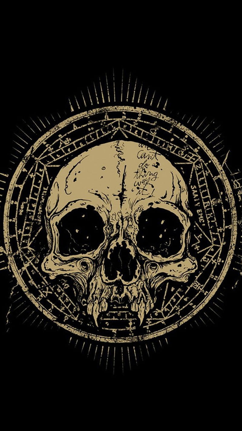 Skull Design, black, HD phone wallpaper | Peakpx