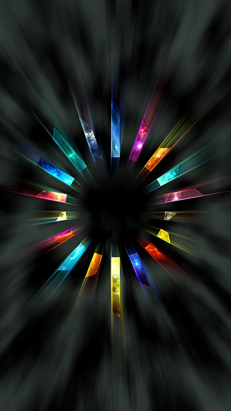 Rotation, abstraction, colors, light, logo, solid, HD phone wallpaper