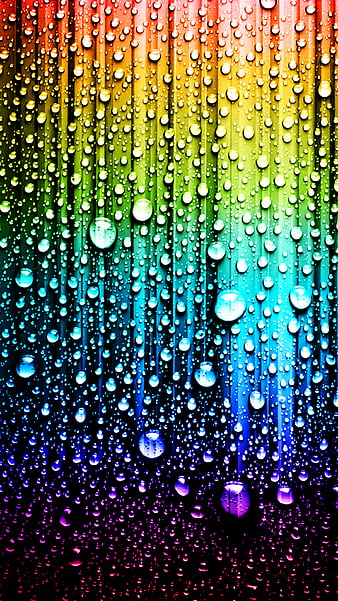 colored water drop wallpaper