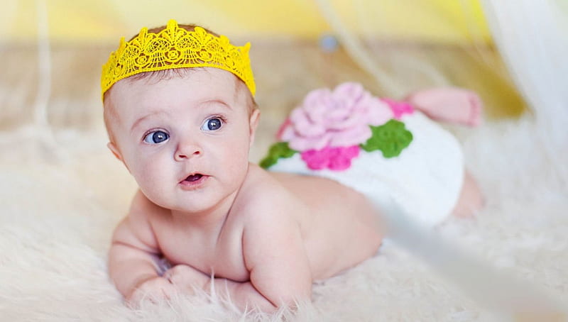 little prince, cute, look, baby, sweet, HD wallpaper