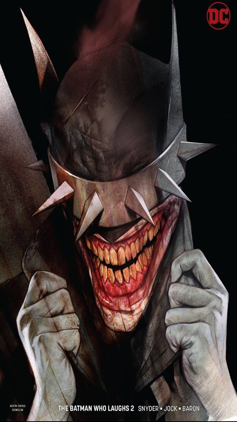 Batman who laughs, la-mort, joker, metal, HD phone wallpaper