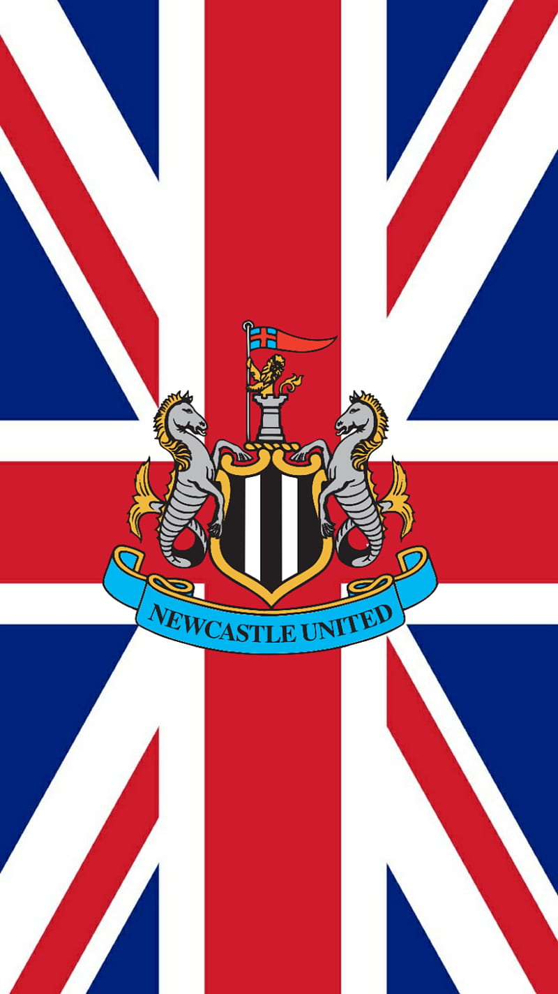 Newcastle United, british, flag, football, football club, union jack, HD phone wallpaper