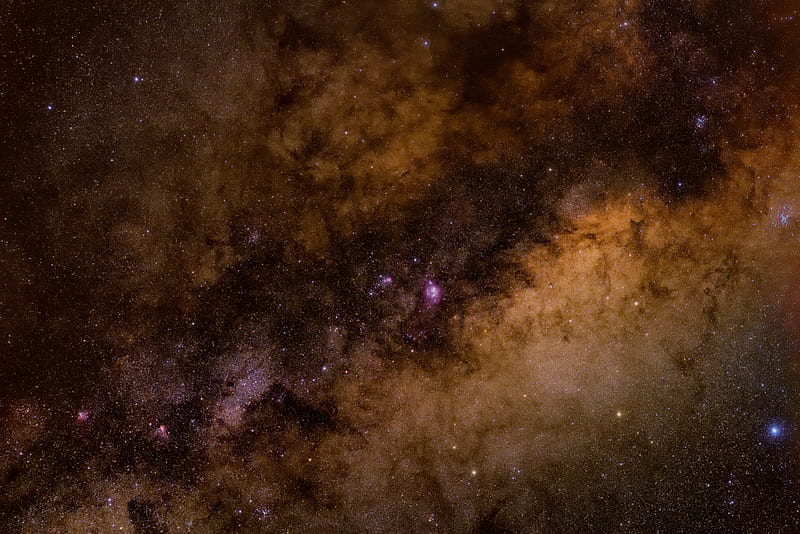 stars, nebula, space, galaxy, brown, universe, HD wallpaper