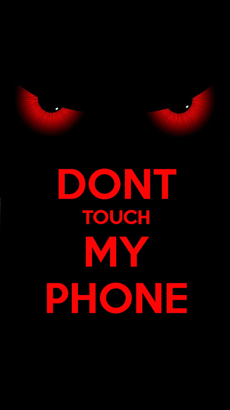Dont Touch Red, iphone, my, phone, HD phone wallpaper