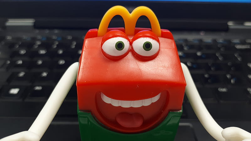 Happy Meal, happy face, kiddie meal, mc donalds, mcdonalds, HD wallpaper