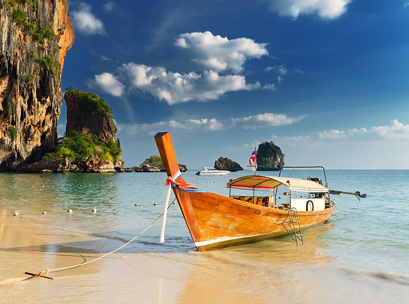 Boat, Thailand, Phuket, Vehicles, HD wallpaper