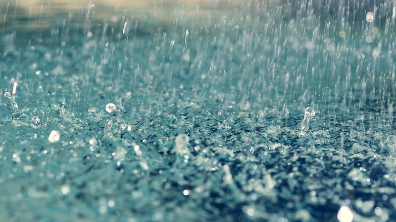 Closeup View Of Rainfall Rain, HD wallpaper