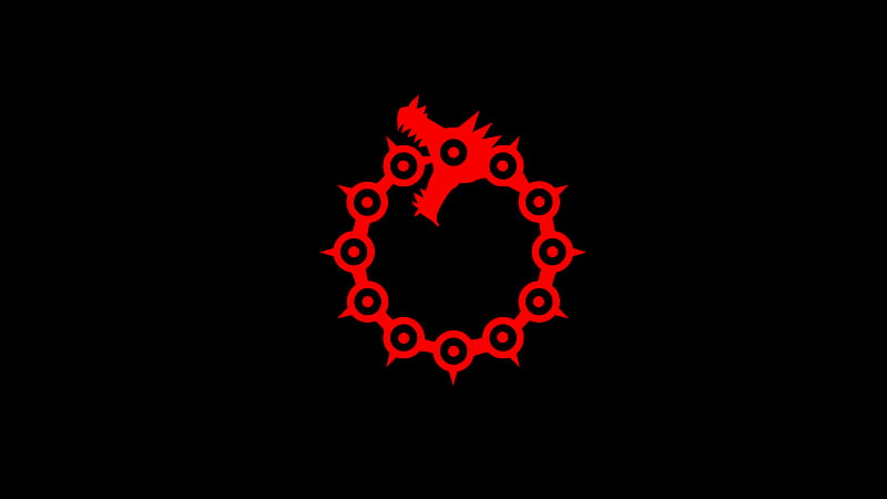 nanatsu no taizai, meliodas, logo, dragon, symbol, sin of wrath, Anime, HD wallpaper