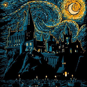 Hogwarts, castle, harry potter, HD phone wallpaper