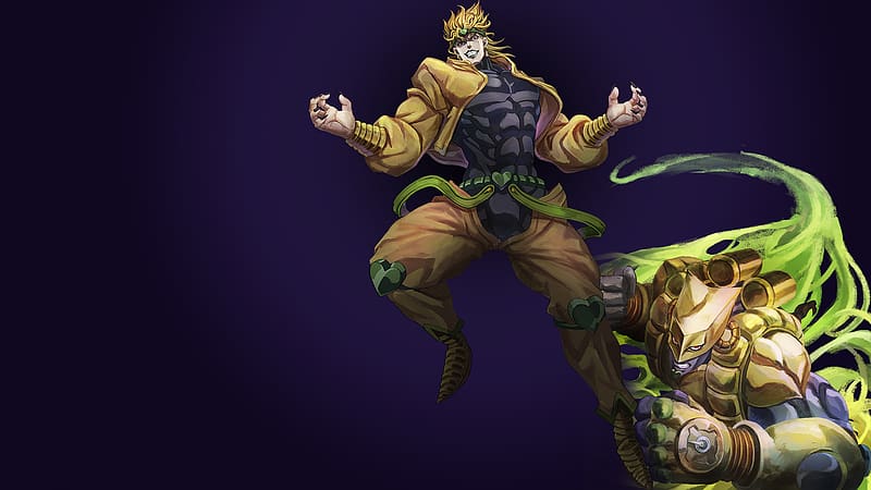 MCLO, mclloyd_lydart, LYDart_Mclo, Dio Brando, Jonathan Joestar, Stand,  JoJo's Bizarre Adventure, Star Platinum, The World, anime boys, portrait  display, anime, Japanese