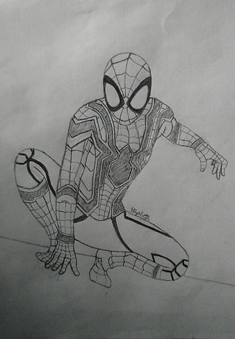 Weird Spiderman Drawing - Mifty is Bored