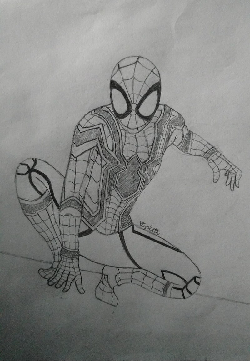Spiderman, drawing, spiderman, tom, HD phone wallpaper | Peakpx