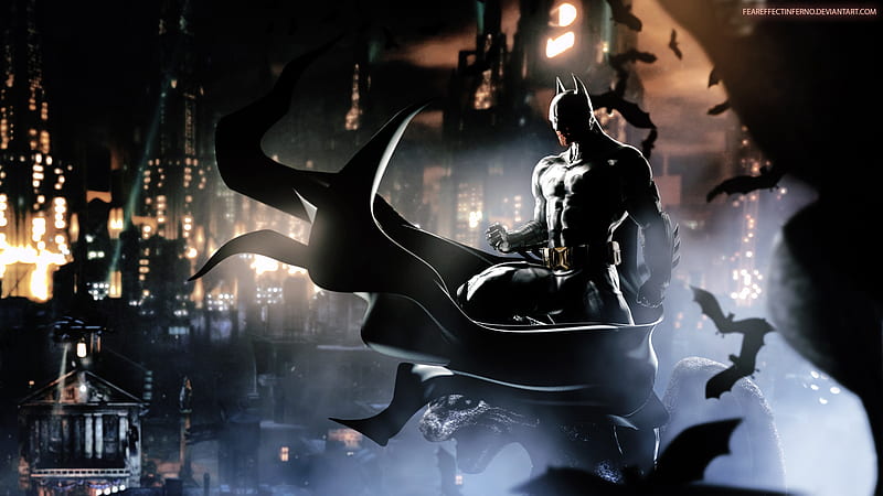 Batman Arkham Returns, batman, superheroes, artwork, digital-art, HD wallpaper