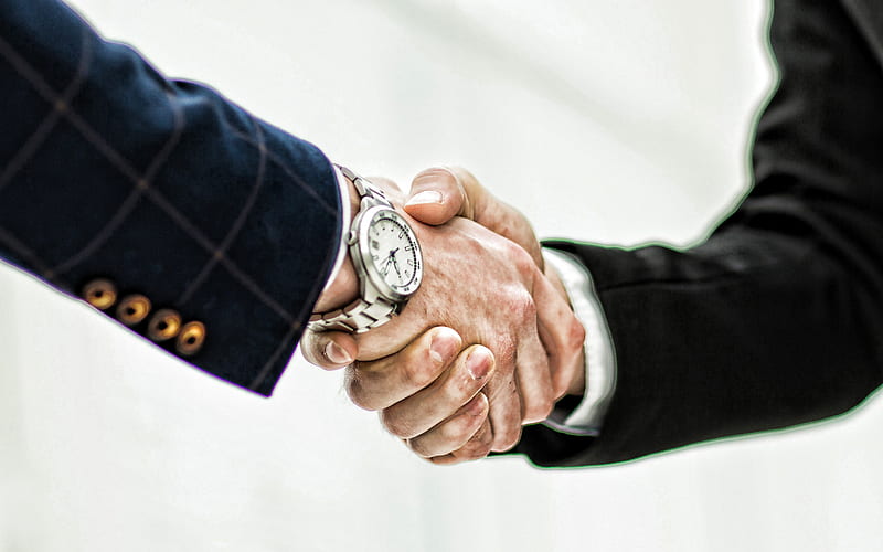 business handshake, businessmen shaking hands, business concepts, handshake, deal concepts, businessmen, HD wallpaper