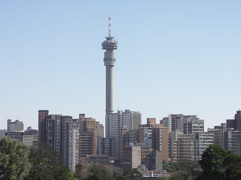 Johannesburg, architecture, city, skyline, africa, HD wallpaper