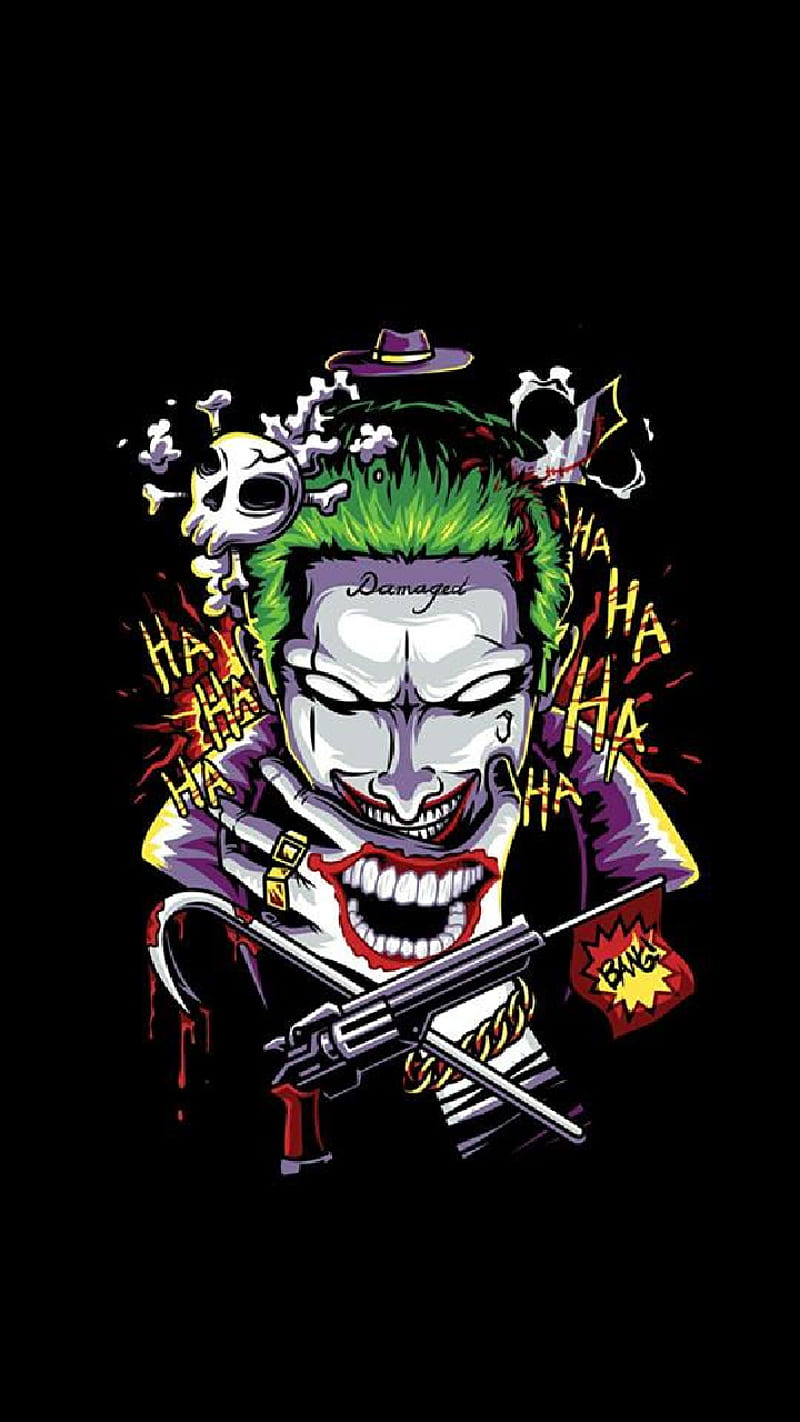 Joker, anime, comics, crazy, dc, HD phone wallpaper | Peakpx