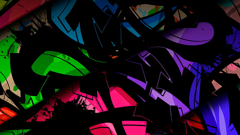 Glass Broken Colors Abstract , abstract, artist, artwork, digital-art, HD wallpaper