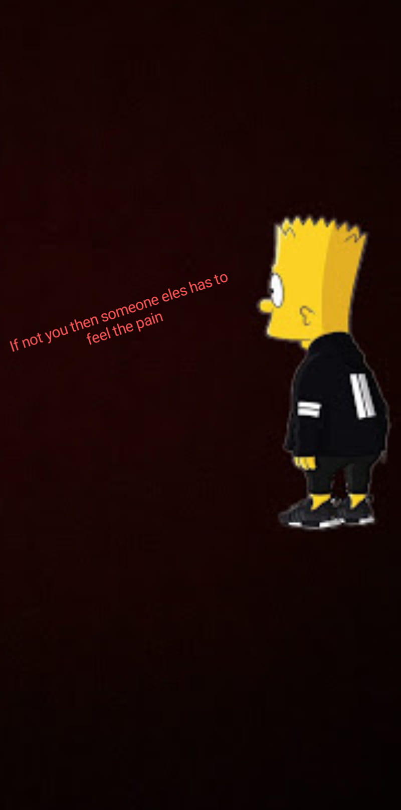 Sad Bart, broken, heart, simpsons, HD phone wallpaper