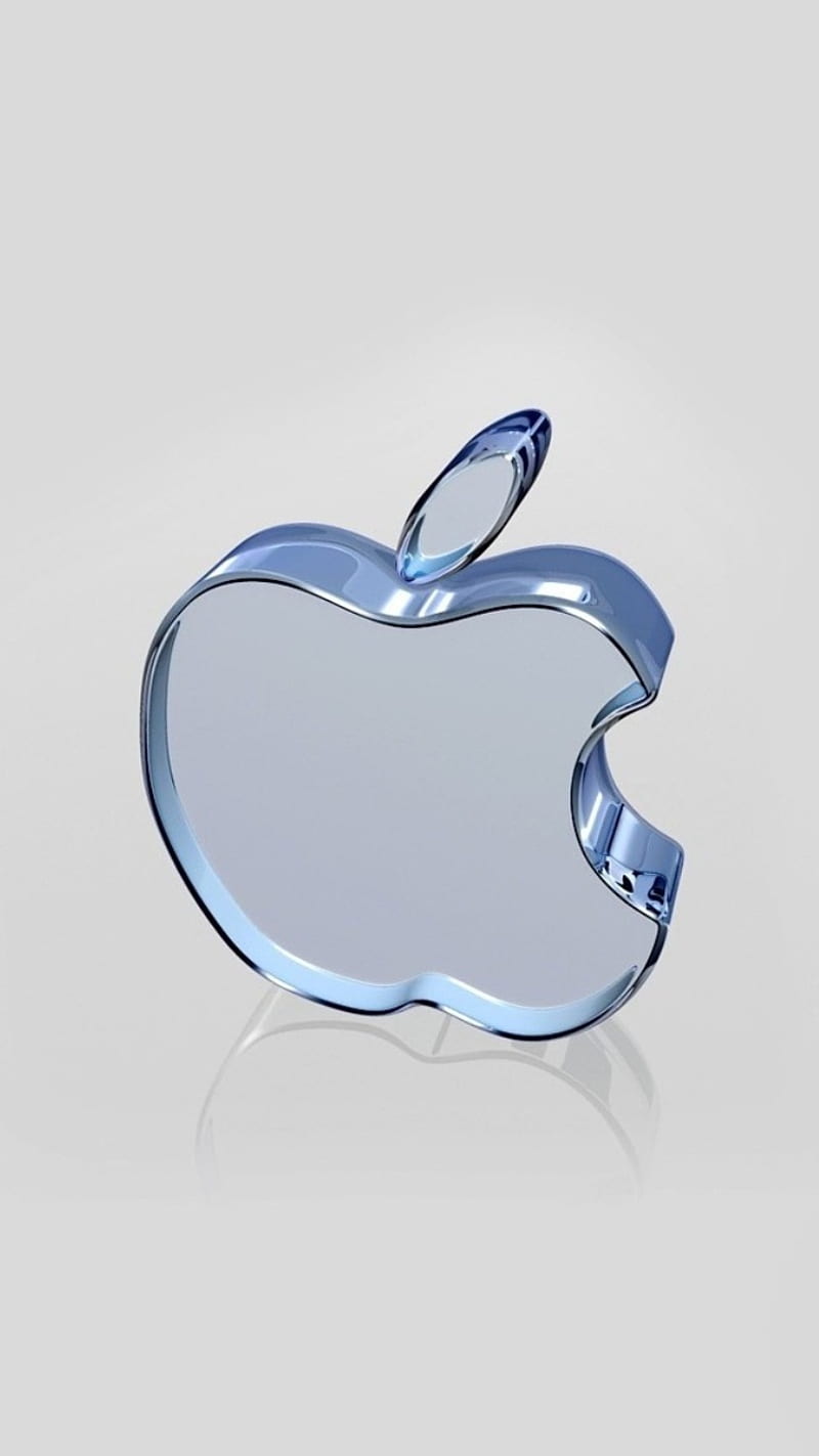 Apple Logo, glass, HD phone wallpaper