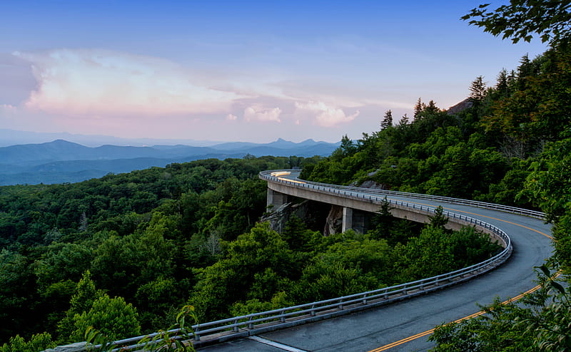 Man Made, Road, Appalachian Mountains, Forest, Mountain, HD wallpaper