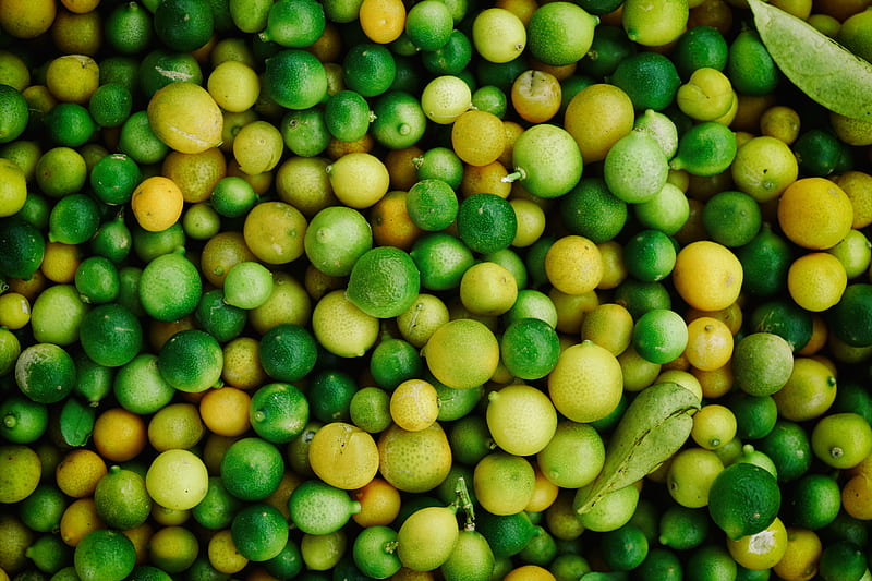 round green and yellow fruit lot, HD wallpaper