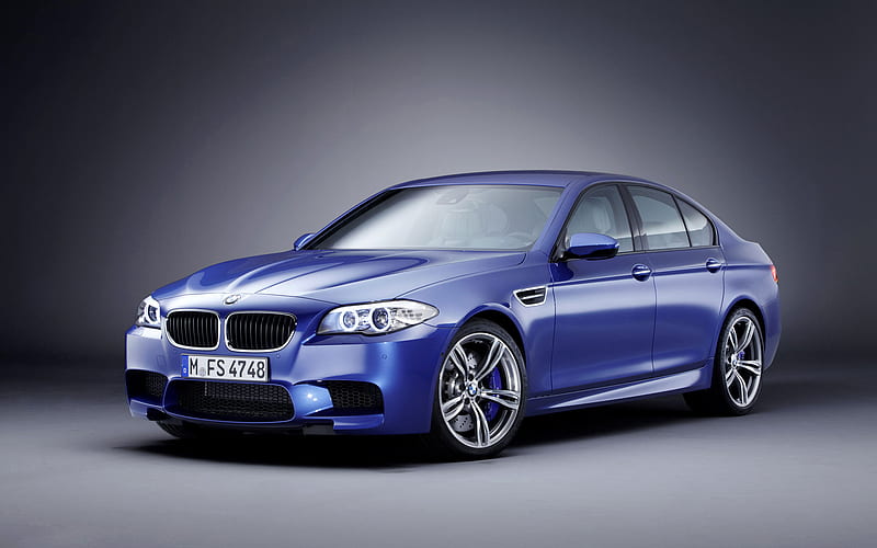 BMW, BMW M5, Blue Car, Car, Luxury Car, Sedan, HD wallpaper