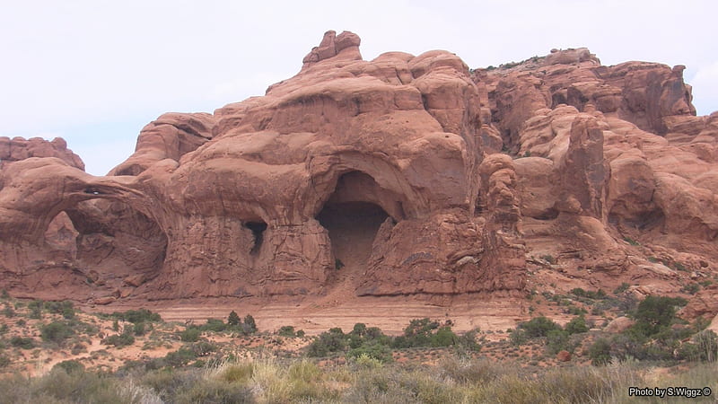 Double Arch, Herd of Elephants, Moab, Utah, Moab, Elephants, Desert, Herd, Arch, Nature, Utah, HD wallpaper