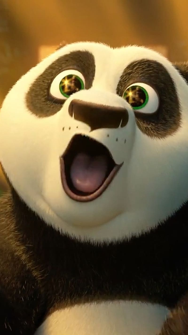 Kung Fu Panda, Baby Po, animated, panda, HD phone wallpaper