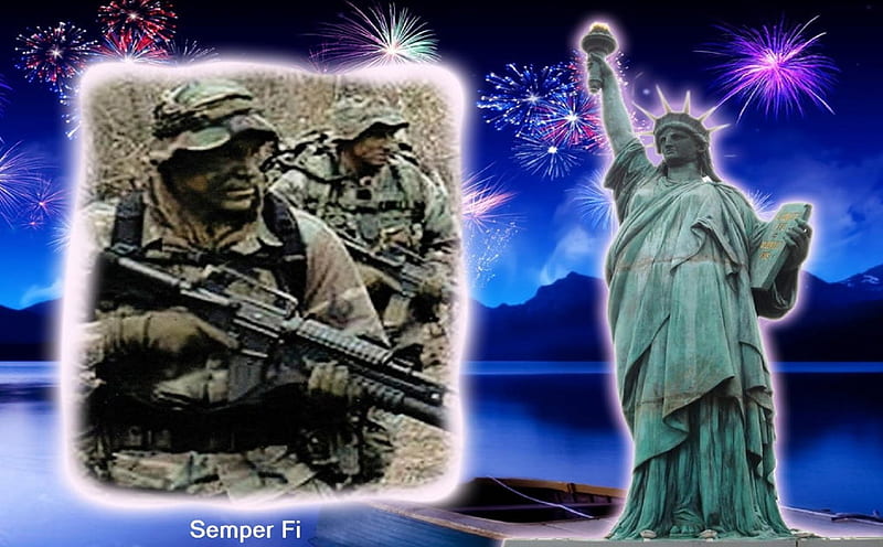 Semper Fi ... America, recon, marines, usa, usmc, HD wallpaper