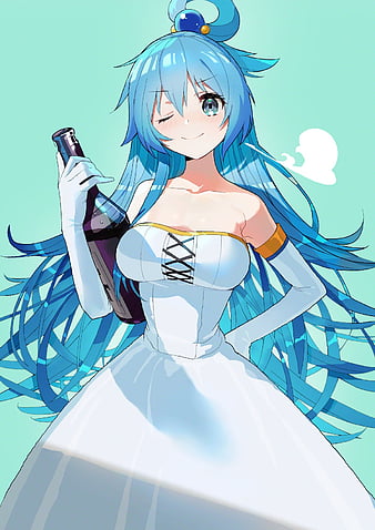 aqua (kono subarashii sekai ni shukufuku wo!) drawn by inora