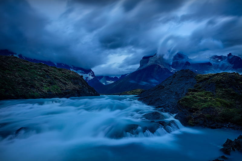 Lakes, Lake, Chile, Cloud, Mountain, Patagonia, HD wallpaper