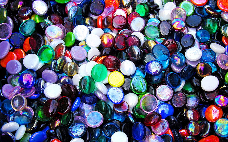 colorful glass pebbles, macro, glass pebbles texture, pebbles backgrounds, colorful pebbles texture, gravel textures, pebbles textures, stone backgrounds, colorful backgrounds, pebbles, HD wallpaper