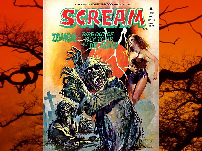 Scream Comic01, classic comics, horror, halloween, Scream Comic, HD wallpaper