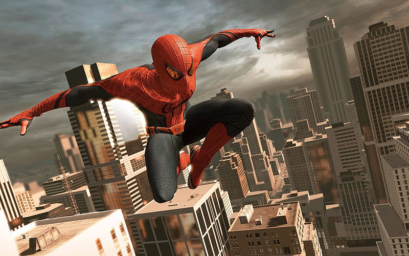 Spiderman, edificio, superhéroe, skyscrapper, Fondo de pantalla HD | Peakpx