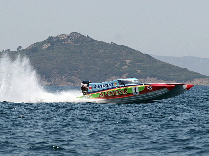 Speedy, power, thrill, boat, ride, HD wallpaper