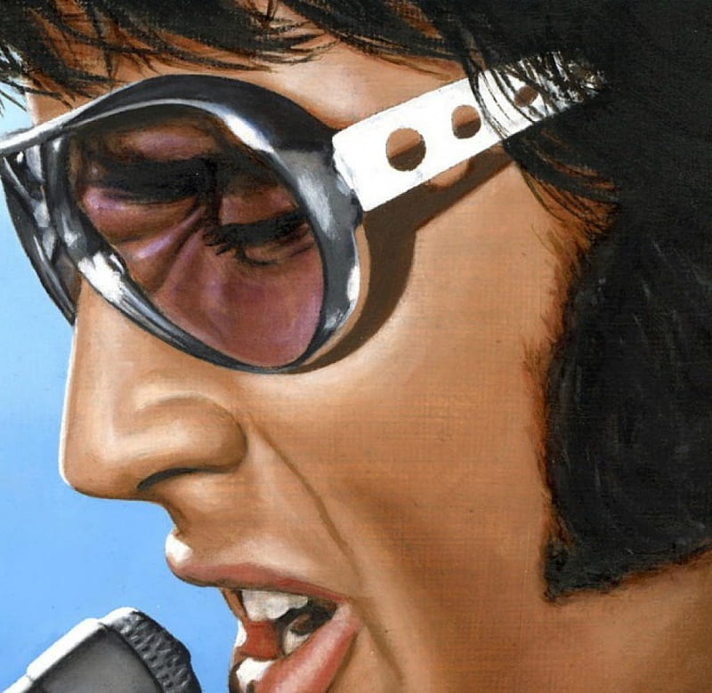 Elvis Presley, king, art, rock, Elvis, singer, HD wallpaper