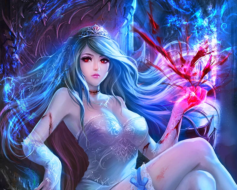 •ღ✿ღ•, art, power, fantasy, fantasy girl, HD wallpaper