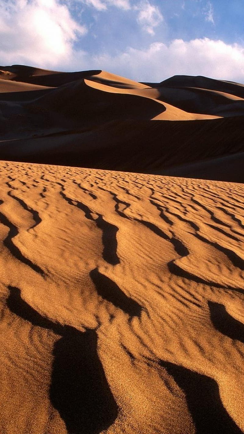 Algerian Sahara, algeria, dunes, landscape, rimal, HD phone wallpaper