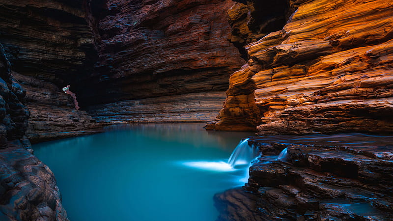 Kermits Pool, Karijini National Park, Australia, HD wallpaper